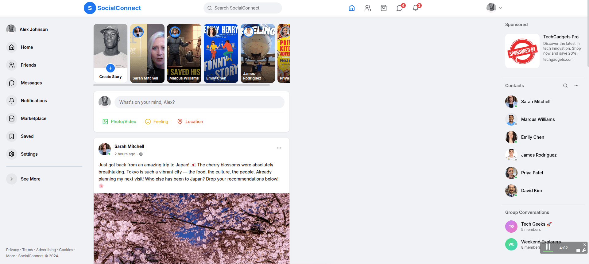 Social Media Website